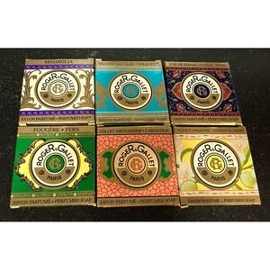 Vintage Roger & Gallet Paris Perfumed Soap Lot 6 Guest Bars 25g France 🇫🇷